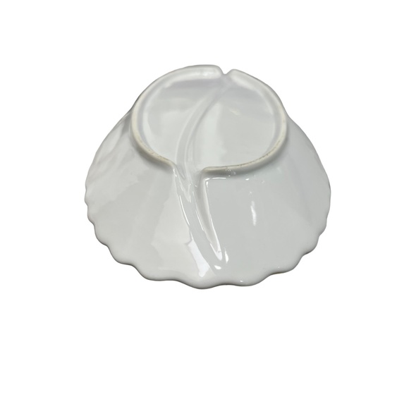 HAND PAINTED FLORAL PORCELAIN DIVIDED OVAL RELISH DISH - VINTAGE 1960s - Picture 16 of 16